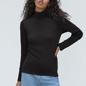 Everlane Pima Cotton Micro-Rib Turtleneck